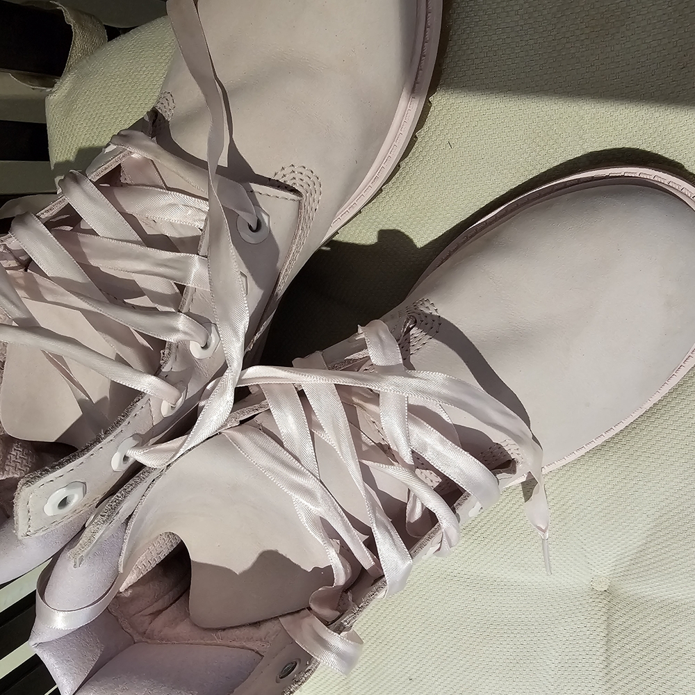 Women's Pink Lace-Up Boots